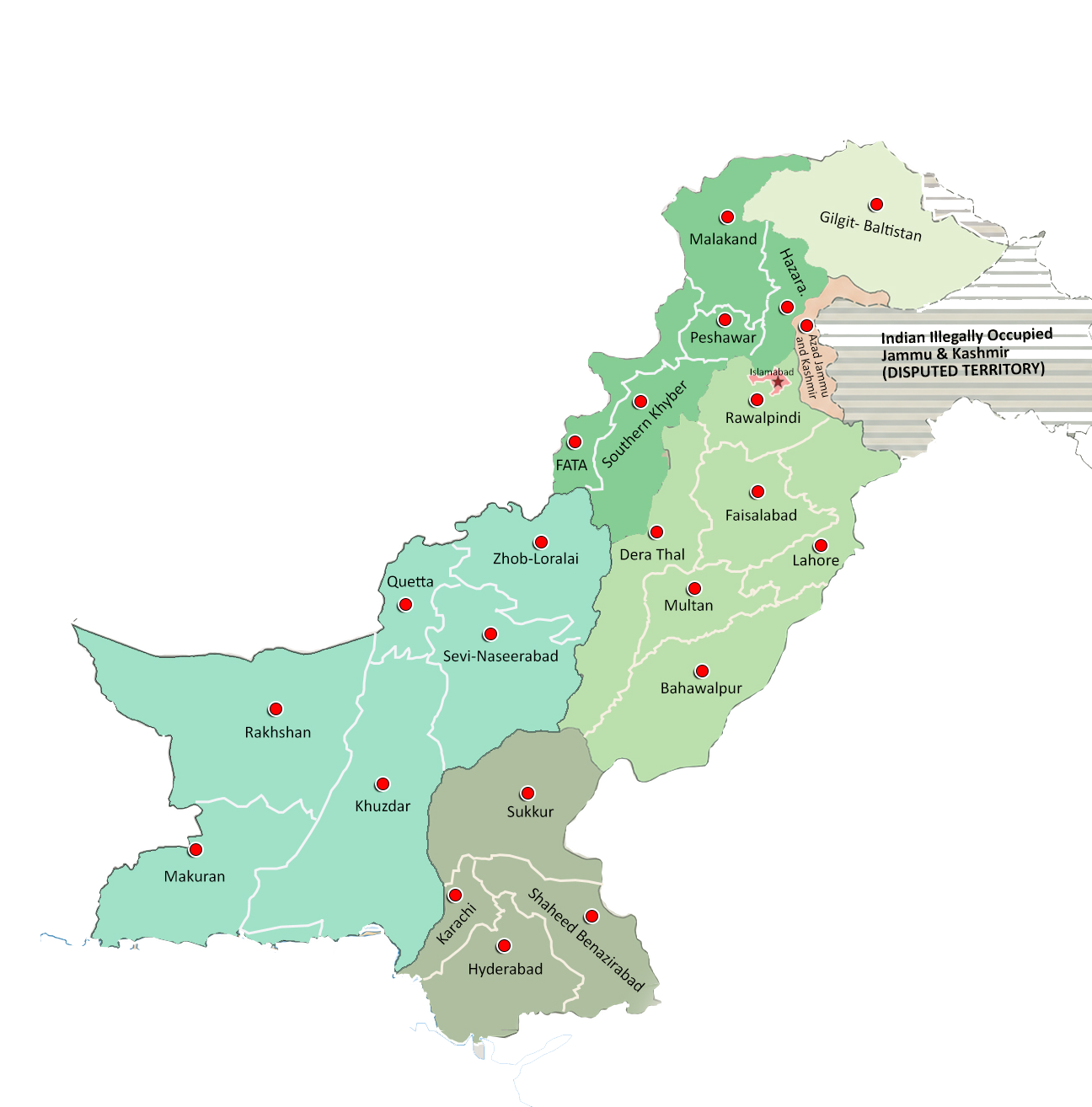 Pakistan Administrative Future Map